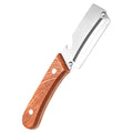 Wooden-Handled Vegetable & Fruit Peeler - Stainless Steel Blade with Built-In Bottle Opener, Ergonomic Kitchen Tool