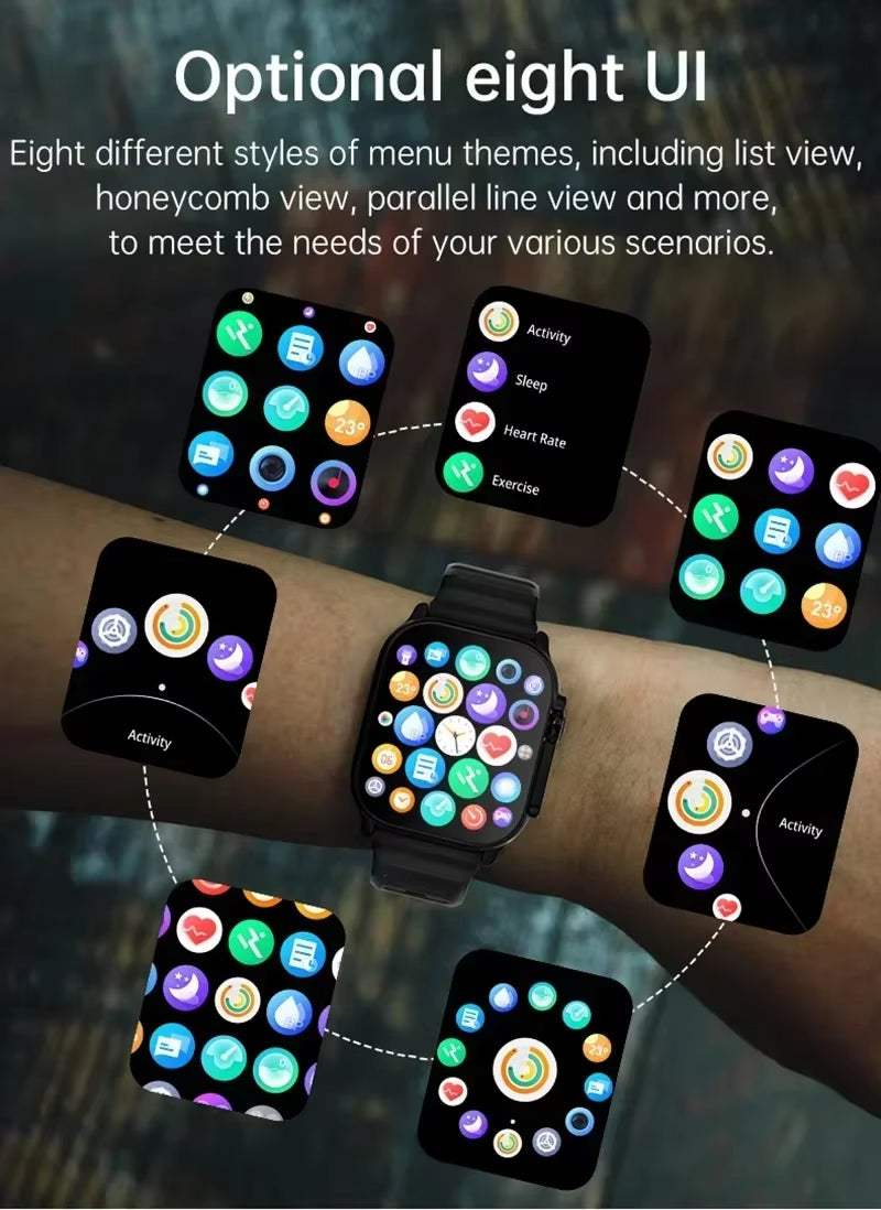 Smart Watch Bluetooth Talk Smartwatch Message Alert Heart Rate Monitor Sports Watch for Android IOS Men Women