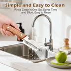 Wooden-Handled Vegetable & Fruit Peeler - Stainless Steel Blade with Built-In Bottle Opener, Ergonomic Kitchen Tool