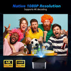 Android 11 4K Smart Projector 580ANSI 1920*1080P Full HD Wifi6 BT5.0 Allwinner H713 Voice Control Home Cinema Theater